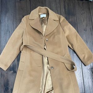 Banana Republic wool long coat camel